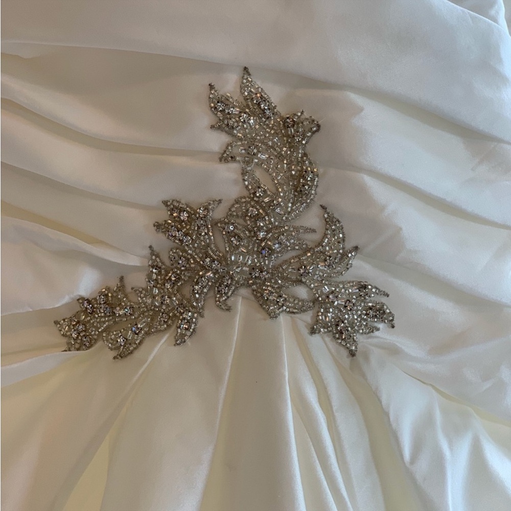 Enzoani Magnolia Wedding Dress with veil and sash - Picture 3 of 10